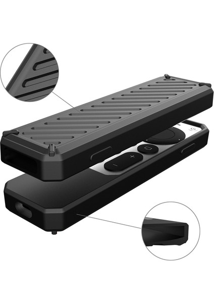 Silikon Uzaktan Koruyucu Kılıf Apple-Tv 4K Uzaktan 2021 Kaymaz Darbeye Dayanıklı Yumuşak Kılıf Uzaktan Kumanda Kutusu, Siyah (Yurt Dışından) fırsatları