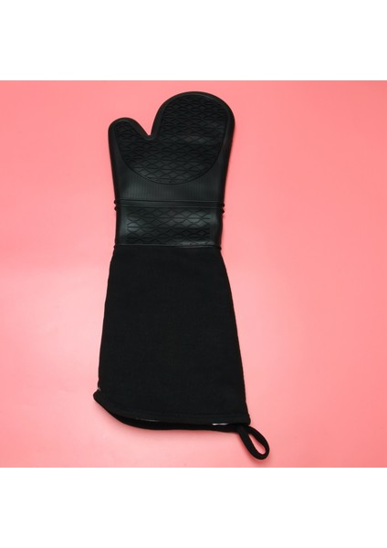 Ekstra Uzun Silikon Fırın Eldiveni Ağır Ticari Sınıf Fırın Eldiveni Kapitone Pamuk Astarlı Isıya Dayanıklı Bekü Eldiveni 2 Paket (Yurt Dışından) fırsatları