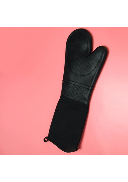 Ekstra Uzun Silikon Fırın Eldiveni Ağır Ticari Sınıf Fırın Eldiveni Kapitone Pamuk Astarlı Isıya Dayanıklı Bekü Eldiveni 2 Paket (Yurt Dışından) indirimleri