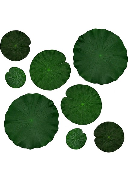 Yapay Yüzen Köpük Lotus Yaprakları Dekoru Gölet Akvaryumu ve Sahne Için Gerçekçi Lotus Yaprakları Yeşil Bitki Balık Havuzu Dekorasyonu Için 8, 4 Boyutlu Paket (10, 15, 20, 28CM) (Yurt Dışından)