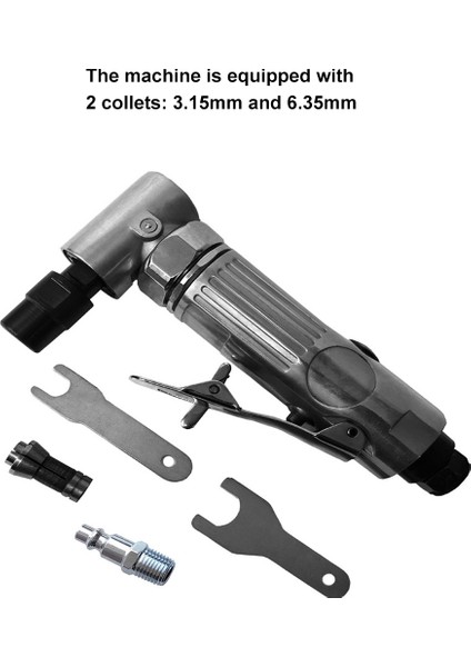1/4 Inç Hava Açılı Kalıp Öğütücü 90 Derece Pnömatik Taşlama Makinesi Kesilmiş Parlatıcı Değirmen Gravür Alet Takımı Anahtar Anahtarı ile (Yurt Dışından) fırsatları
