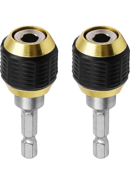 2 Adet 60MM Matkap Ucu Tornavida Darbeli Sürücü Adaptörü 1/4 Inç Altıgen Şaftlı Matkap Ucu Aracı Hızlı Değişim Dönüştürücü Adaptörü (Yurt Dışından)