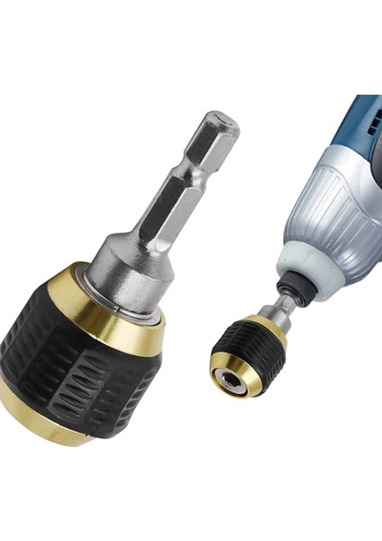 2 Adet 60MM Matkap Ucu Tornavida Darbeli Sürücü Adaptörü 1/4 Inç Altıgen Şaftlı Matkap Ucu Aracı Hızlı Değişim Dönüştürücü Adaptörü (Yurt Dışından) indirimleri