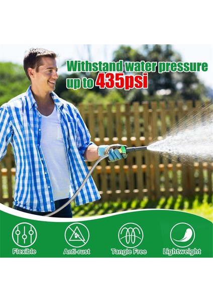 Kısa Bahçe Hortumu, Metal Sızdırmaz Lider Hortum, 304 Paslanmaz Çelik Esnek Hortum Açık Bahçe Sulama Için 5ft (Yurt Dışından) fırsatları
