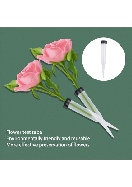 Çiçek Tüpleri 50'li Plastik Çiçek Tüpleri Paketi, Çiçekler Için Şeffaf Su Tüpü, Yeniden Kullanılabilir Çiçekler, Su Tüpleri (Yurt Dışından) modelleri