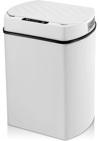 Akıllı Çöp Tenekesi Mutfak Ev Için Akıllı Ev Çöp Kovası Çöp Sepeti Banyo Otomatik Sensörlü Çöp Tenekesi Çöp Beyaz 15L (Yurt Dışından)