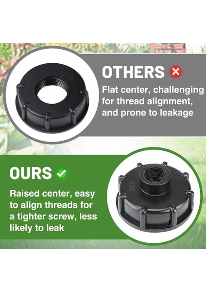 Ibc Tote Su Tankı Adaptörü - 275-330 Galon Ibc Tote Tankı Için Ince Dişli Bağlantı Parçası, Sızdırmaz Sağlam Pirinç Musluk Vanası (Yurt Dışından) fiyatları