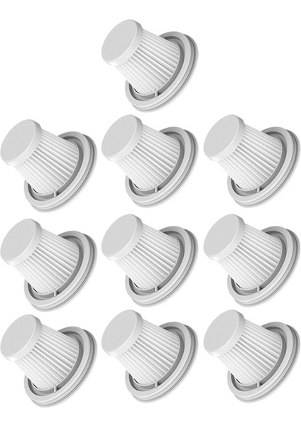 10 Paket Hepa Filtre Xiaomi Mijia SSXCQ01XY Kullanışlı Elektrikli Süpürge Ev Araba Mini Kablosuz Yıkanabilir Filtre Yedek Parça (Yurt Dışından)