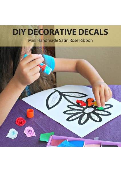 100 Adet/grup Mini El Yapımı Saten Gül Kurdele Rozet Kumaş Çiçek Aplikler Düğün Dekorasyon Zanaat Dikiş Aksesuarları (Yurt Dışından) fiyatları