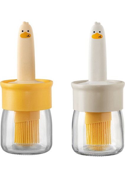 Gıda Sınıfı Bekü Fırçası Şişe Mutfak Silikon Yağ Fırçası Yüksek Sıcaklığa Dayanıklı Yağ Şişesi Entegre (Yurt Dışından)