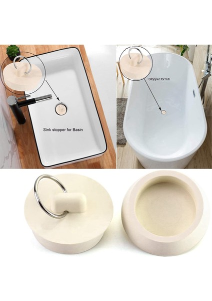 1in Beyaz Kauçuk Lavabo Küvet Tıkacı Lavabo Tıkacı Drenaj Borusu Tıkacı Lavabo Tıkacı Su Tıkacı (Yurt Dışından) fiyatları