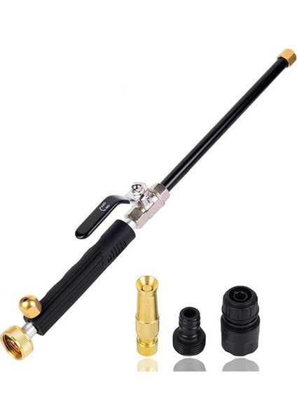 Bahçe Hortumu Için Yüksek Basınçlı Jet Nozullu Güç Yıkama Çubuğu, 3 Farklı Nozul ve Hortum Hızlı Bağlantı Parçaları ile (Yurt Dışından)