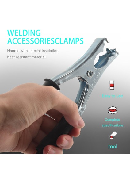 Profesyonel 300A Zemin Kaynak Topraklama Kelepçesi Klip Seti Mig Tig Arc Kaynak Makınesi 1.5 M Kablo 10-25 Fiş Dayanıklı (Yurt Dışından) indirimleri