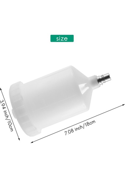 2 Adet 600 ml Plastik Hvlp Boya Fincan Pot Sata Püskürtücü Bardak Konektörü Jet Boya Püskürtücü (Yurt Dışından) indirimleri