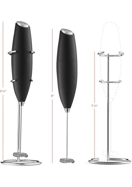 Frappe, Matcha Için Yükseltilmiş Titanyum Motorlu Güçlü Süt Köpürtücü, Süt Köpürtücü ve Kahve Için Buharlı Köpük Makinesi (Yurt Dışından) indirimleri