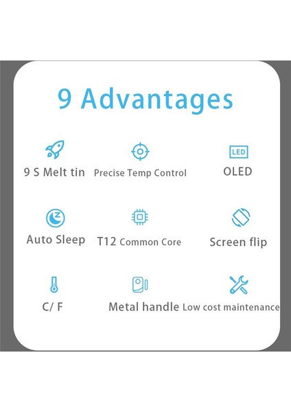 PTS100 T12 5-20V PD65W Taşınabilir Elektrikli Lehimleme Demiri Metal Gövde Sıcaklığı Ayarlanabilir Lehim Kaynak Istasyonu, T12-BC2 (Yurt Dışından) indirimleri