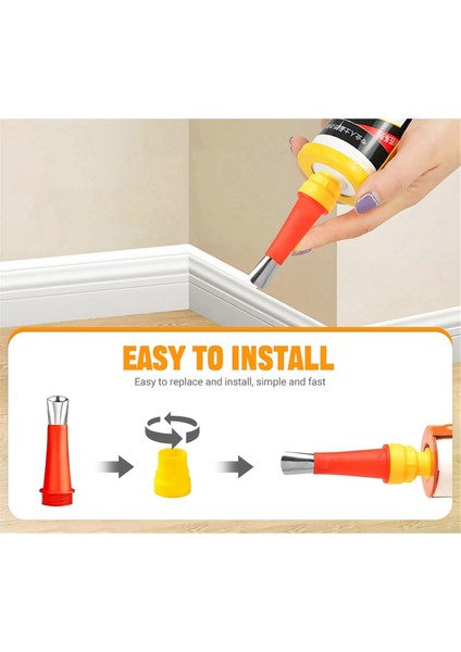 Evrensel Entegre Kauçuk Nozul Alet Seti, 33 Parça Kalafatlama Aleti Paslanmaz Çelik Kalafatlama Nozulu Aplikatör Seti (Yurt Dışından) fiyatları