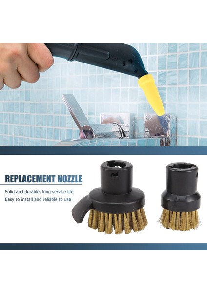 Karcher Için Sc3 Buharlı El Temizleyici Aksesuarları Sc1 Sc2 Güçlü Meme Sc4 Sc5 Fırça Kafası Sc7 CTK10 Yuvarlak Fırça (Yurt Dışından) fırsatları