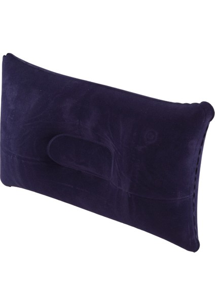 2 Adet Şişme Koltuk Yastığı Seyahat Yastığı Uyku Uyku Baş Desteği Araba Derin Mavi 38*24 cm (Yurt Dışından)