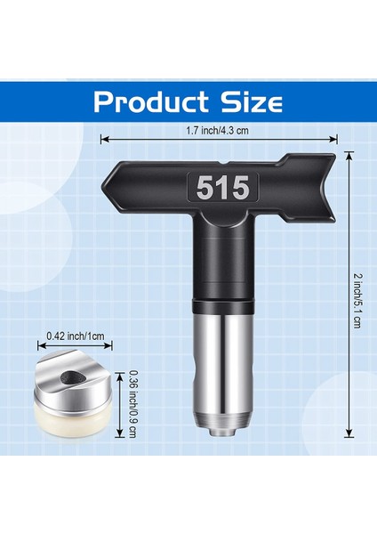 12 Adet Sprey Uçları Havasız Boya Püskürtme Ucu Havasız Nozullar Havasız Püskürtme Makinesi Için Boya Ucu Boya Aksesuarları (Yurt Dışından) fiyatları
