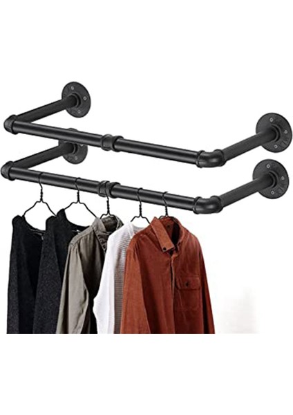 Endüstriyel Boru Giysi Askısı Duvara Monte Ağır Hizmet Boru Rafları Giysileri Paltoları Çamaşır Odasına Asmak Için, Altın (Yurt Dışından) fırsatları