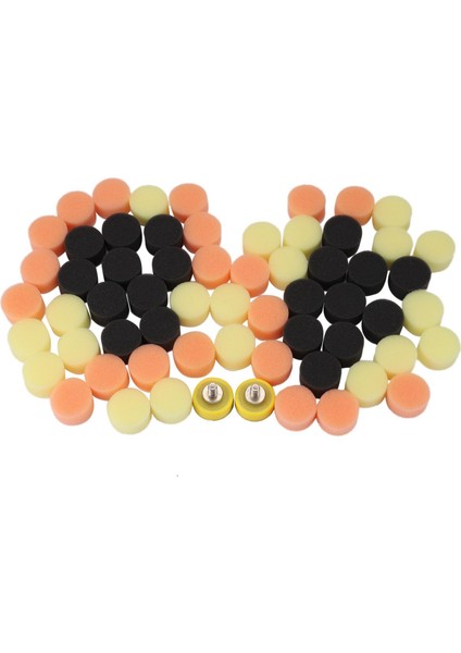 62 Adet 1 Inç 25MM Buff Parlatma Pedi Seti Araba Parlatma Için Çok Amaçlı Parlatma Pedi (Yurt Dışından)