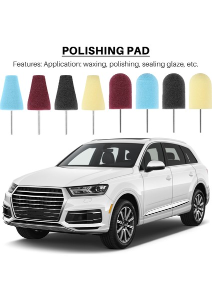 Parlatma Parlatma Çarkı Araba Cilası Parlatma Sapı Parlatma Süngeri Koni Metal Köpük Ped Araba Bakım Otomobil Temizleme Aracı (Yurt Dışından) fiyatları