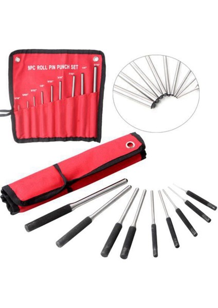 9 Parçalı Çelik Çok Boyutlu Yuvarlak Başlı Pim Darbe Seti Profesyonel Içi Boş Uç Sürücü Keski Aleti (Yurt Dışından) modelleri