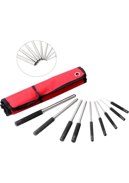 9 Parçalı Çelik Çok Boyutlu Yuvarlak Başlı Pim Darbe Seti Profesyonel Içi Boş Uç Sürücü Keski Aleti (Yurt Dışından) indirimleri