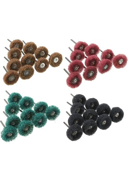 Aşındırıcı Parlatma Tekerlekleri, Dremel Döner Alet Için Parlatma Parlatma Çarkı Seti 80/150/240/300 Grit (40 Adet) (Yurt Dışından)