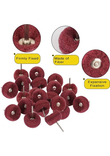 50 Adet 1 Inç Aşındırıcı Tekerlek Parlatma Parlatma Tekerlek Matkapları, 240 Irmik 1/8 Inç Shank Ovma Pedi Aşındırıcı Parlatma Tekerlekleri (Yurt Dışından) fiyatları