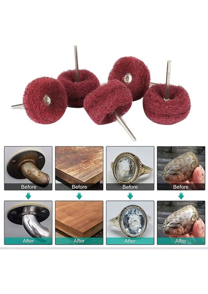 50 Adet 1 Inç Aşındırıcı Tekerlek Parlatma Parlatma Tekerlek Matkapları, 240 Irmik 1/8 Inç Shank Ovma Pedi Aşındırıcı Parlatma Tekerlekleri (Yurt Dışından) modelleri