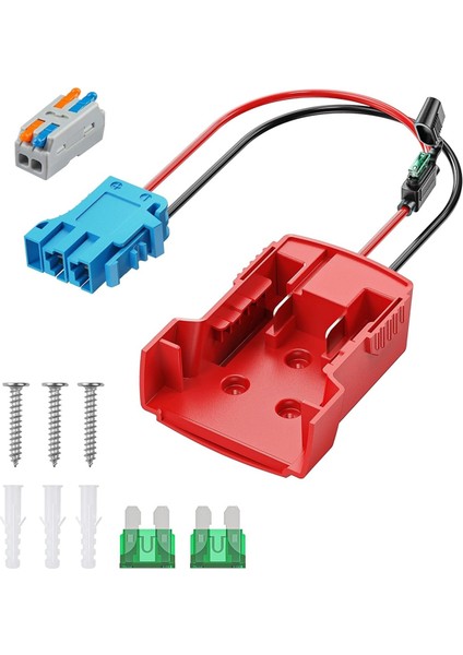 Milwaukee M18 Akü Için Güç Tekerleği Adaptörü, Kablo Demeti Konnektörlü Peg-Perego Milwaukee Akü Adaptörü (Yurt Dışından)