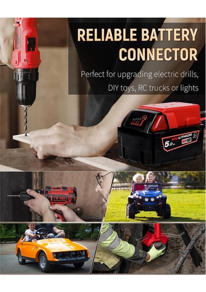 Milwaukee M18 Akü Için Güç Tekerleği Adaptörü, Kablo Demeti Konnektörlü Peg-Perego Milwaukee Akü Adaptörü (Yurt Dışından) modelleri