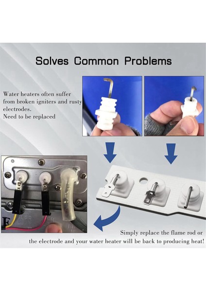 Alev Çubuğu Elektrot Kiti 104000192-K, Rinnai R75, R94 RC80 RC98 Tankless Su Isıtıcıları Için Parçalar, Su Isıtıcısı Ateşleme Kiti (Yurt Dışından) fiyatları
