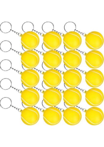 Parti Hediyeleri Için 20 Paket Tenis Topu Sarı Anahtarlıklar, Okul Karnavalı Ödülü, Parti Çantası Hediye Dolguları, Spor Hatırası (Yurt Dışından) fiyatları