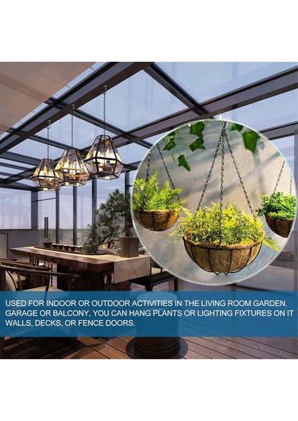 6 Adet Asma Bitkiler Için Tavan Kancaları, Ağır Hizmet Tipi Metal Bitki Kancaları, Kuş Yemliklerini Asmak Için Vidalı Kancalar (Yurt Dışından) indirimleri