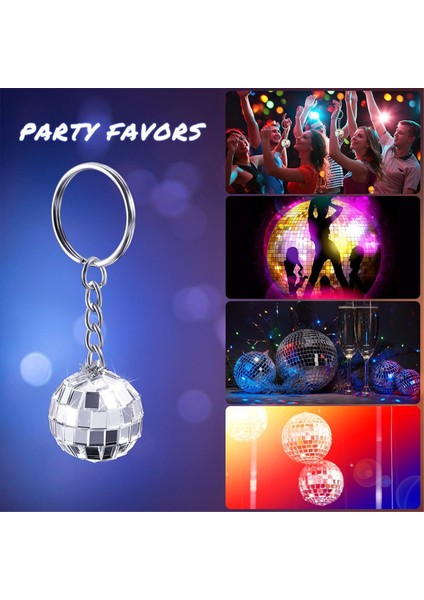 48 Parça Set Disko Topu Anahtarlık Ayna Anahtarlık Yansıtıcı Top Anahtarlık Kolye (Yurt Dışından) fiyatları