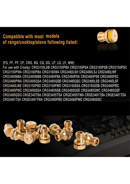 Grlp4 Lp Dönüşüm Kiti, Propan Deliği, Gazdan Propana Dönüşüm Kiti, Pirinç, Frigidaire Kenmore Electrolux Ocağı Için (Yurt Dışından) fiyatları