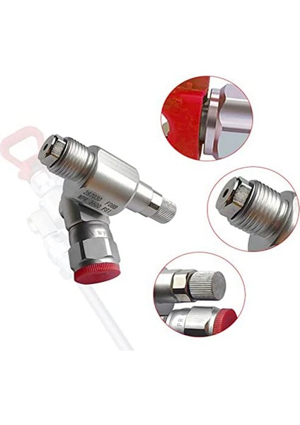 287030 Clean-Sh-Ot Kapatma Vanası, Basınçlı Havasız Boya Püskürtme Uzatma Tükürme Önleyici Vana Havasız Püskürtme Adaptör Bağlantısı (Yurt Dışından) modelleri