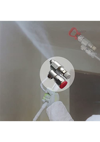 287030 Clean-Sh-Ot Kapatma Vanası, Basınçlı Havasız Boya Püskürtme Uzatma Tükürme Önleyici Vana Havasız Püskürtme Adaptör Bağlantısı (Yurt Dışından) fırsatları