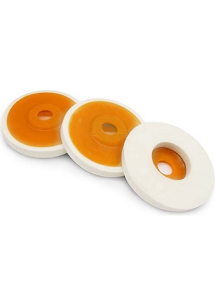 4 Paket 5 Inç Yuvarlak Yün Keçe Disk Tekerlek Pedi, Açı Öğütücü Için, Parlatma Parlatma Tamponu Delik Çapı (Yurt Dışından)