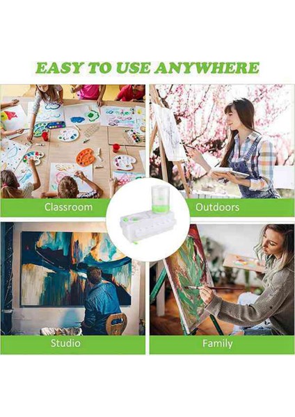 Boya Fırçası Temizleyici, Akan Su Döngüsü Boya Fırçası Durulayıcımız (Beyaz Pembe) ile Boya Fırçalarınızı Zahmetsizce Temizleyin (Yurt Dışından) indirimleri