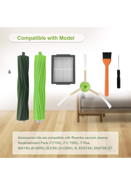 Irobot Roomba J7 J7+/plus E5 E6 E7 I7 I7+ I3 I3+ I4 I4+ I6 I6+ I8 Elektrikli Süpürge Için Yedek Parça Kiti (Yurt Dışından) fiyatları