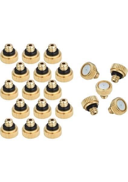Soğutma Sistemi Için 20 Adet Pirinç Misting Nozulları 0.012 Inç (0.3 Mm) Su Püskürtme Nozulu Sprinkler Misting Soğutma (Yurt Dışından) modelleri