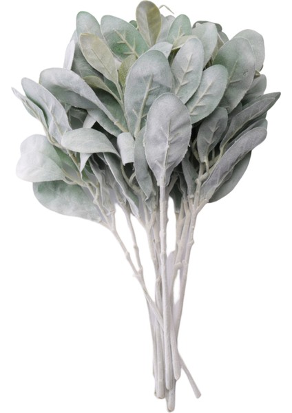 10 Adet Yapay Flok Kuzu Kulak Yaprakları Tozlu Miller Kaynaklanıyor Flok Meşe Yaprakları Kuzu Kulağı Yaprak Ev Düğün Için Dıy (Yurt Dışından) fiyatları