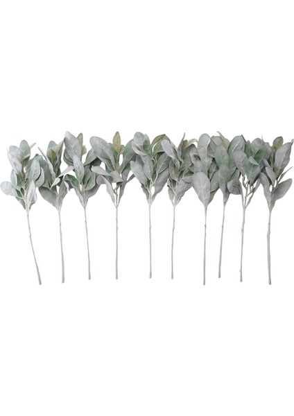 10 Adet Yapay Flok Kuzu Kulak Yaprakları Tozlu Miller Kaynaklanıyor Flok Meşe Yaprakları Kuzu Kulağı Yaprak Ev Düğün Için Dıy (Yurt Dışından) modelleri