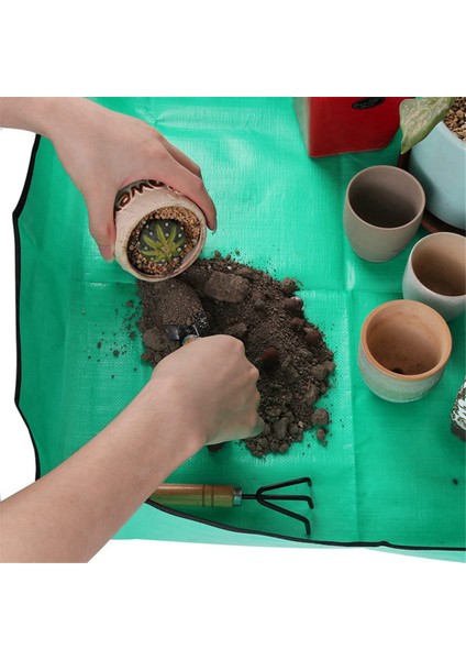 Bitki Saksı Değiştirme Matı Su Geçirmez Ekim Matı Kapalı Taşınabilir Kare Katlanabilir Kolay (Yurt Dışından) modelleri