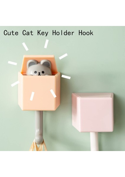 4 Adet Yaratıcı Yapışkanlı Ceket Askısı, Sevimli Kedi Anahtarlık Kancası, Ceket Için Sevimli Evcil Hayvan Kancaları, Eşarp, Şapka, Havlu, Anahtar, Evcil Hayvan Kancaları (Yurt Dışından) fiyatları