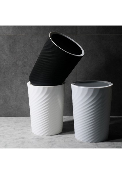 Küçük Çöp Kovası, 3 Adet Banyo Çöp Kovası, Ince Yuvarlak Çöp Sepeti, Mutfak, Yurt, Yatak Odası, Ofis, Oturma Odası Için-Beyaz (Yurt Dışından) fırsatları